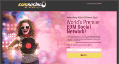 Desktop Screenshot of edmsocialnetwork.com